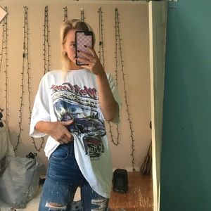 Pacsun oversized car T-shirt one size